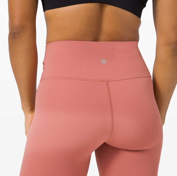 LULULEMON WUNDER UNDER HIGH-RISE TIGHT 28" FULL-ON LUXTREME. BRIER ROSE/2 - Picture 4 of 12